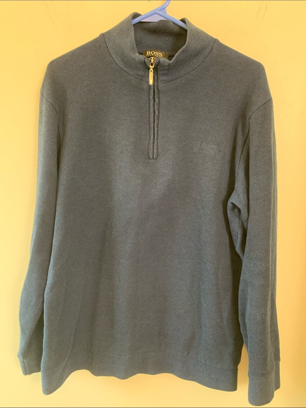 Hugo Boss Navy Zip-Up Sweater - Picture 3 of 10